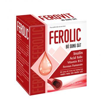 Viên uống FEROLIC bổ sung Sắt, Acid folic